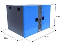 Noise enclosure for 2 vacuum pumps. Boc Edwards: 2x E2M28, 2x E2M30, 2x E2M1.5 Agilent: 2x HS602, 2x DS 602, 2x HS652