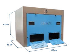 Noise enclosure for 2 vacuum pumps : Agilent: MS40+ (x2)